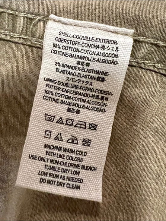 Free People Wms Collapsing Twin Cotton Knit Asymmetric Crop Military Jacket M - Picture 9 of 13